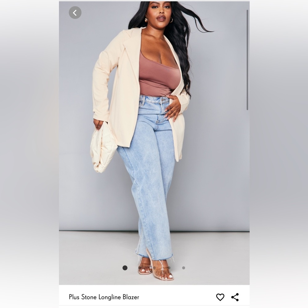 Plus Size Tan Blazer nwt